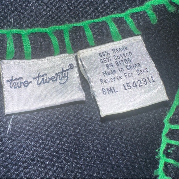 Vtg Embroidered Apples Pullover Sweater - Picture 7 of 8